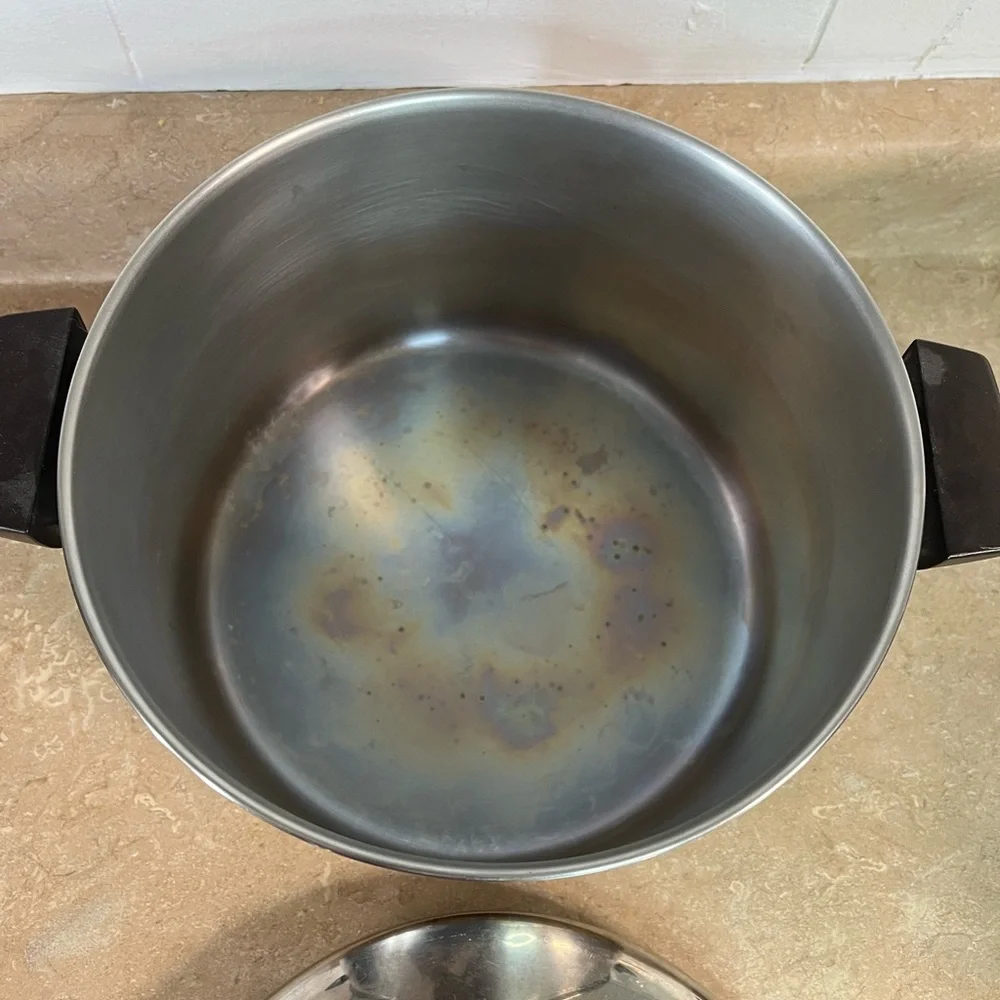 Revere Ware Stainless Steel Stock Pot with Lid - Silver